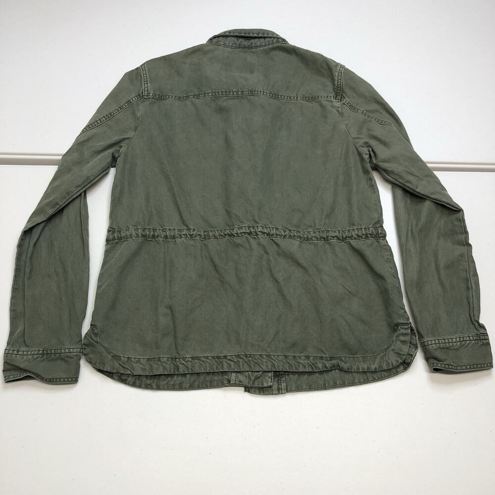 Sanctuary Liberty Military Jacket In Army Green Snap Front Field Utility Sz S - Picture 10 of 10